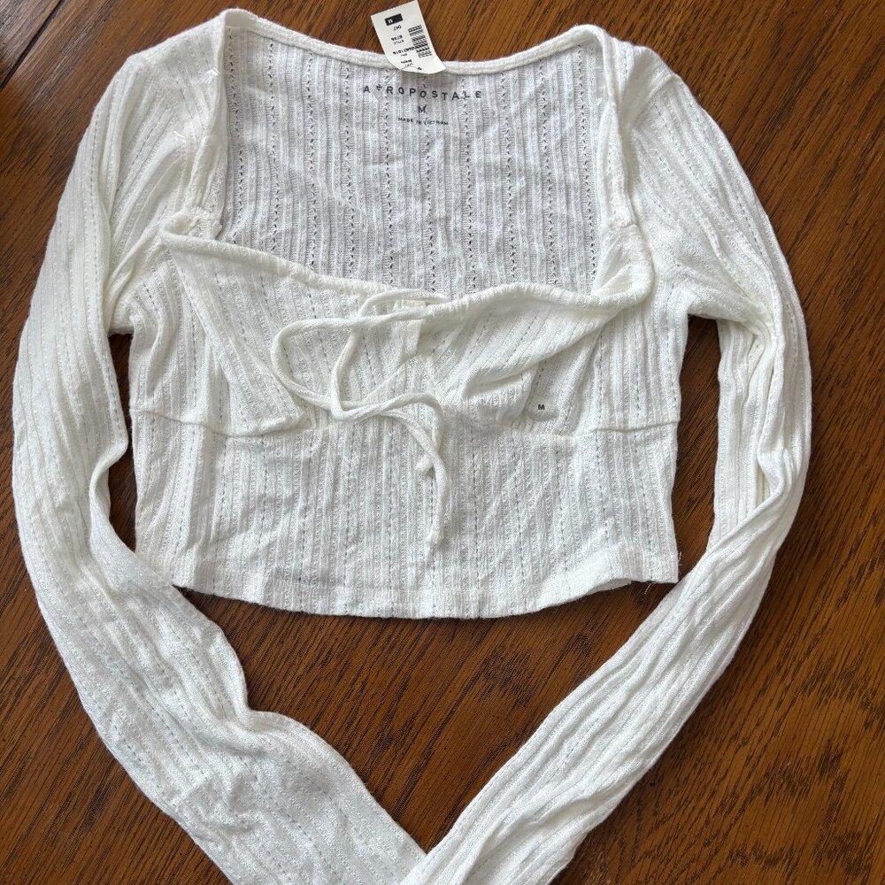 NWT/size Medium white/off white long sleeve top